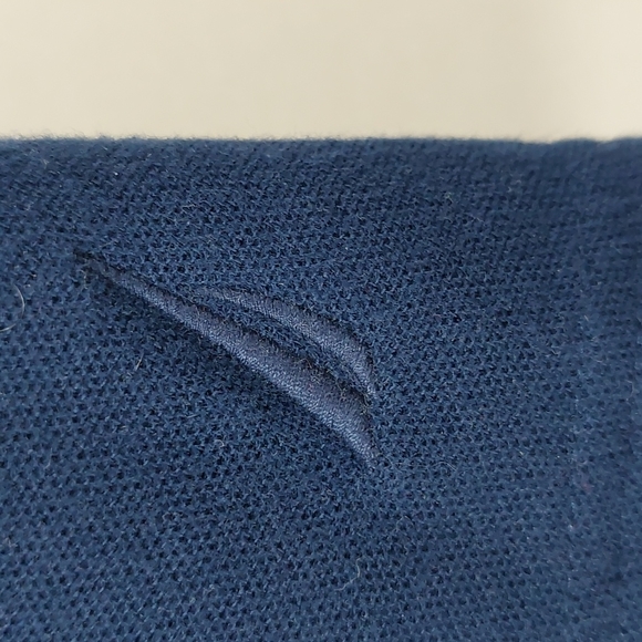 Nautica Men's Large Blue & White Striped Polo Shirt - Picture 5 of 6